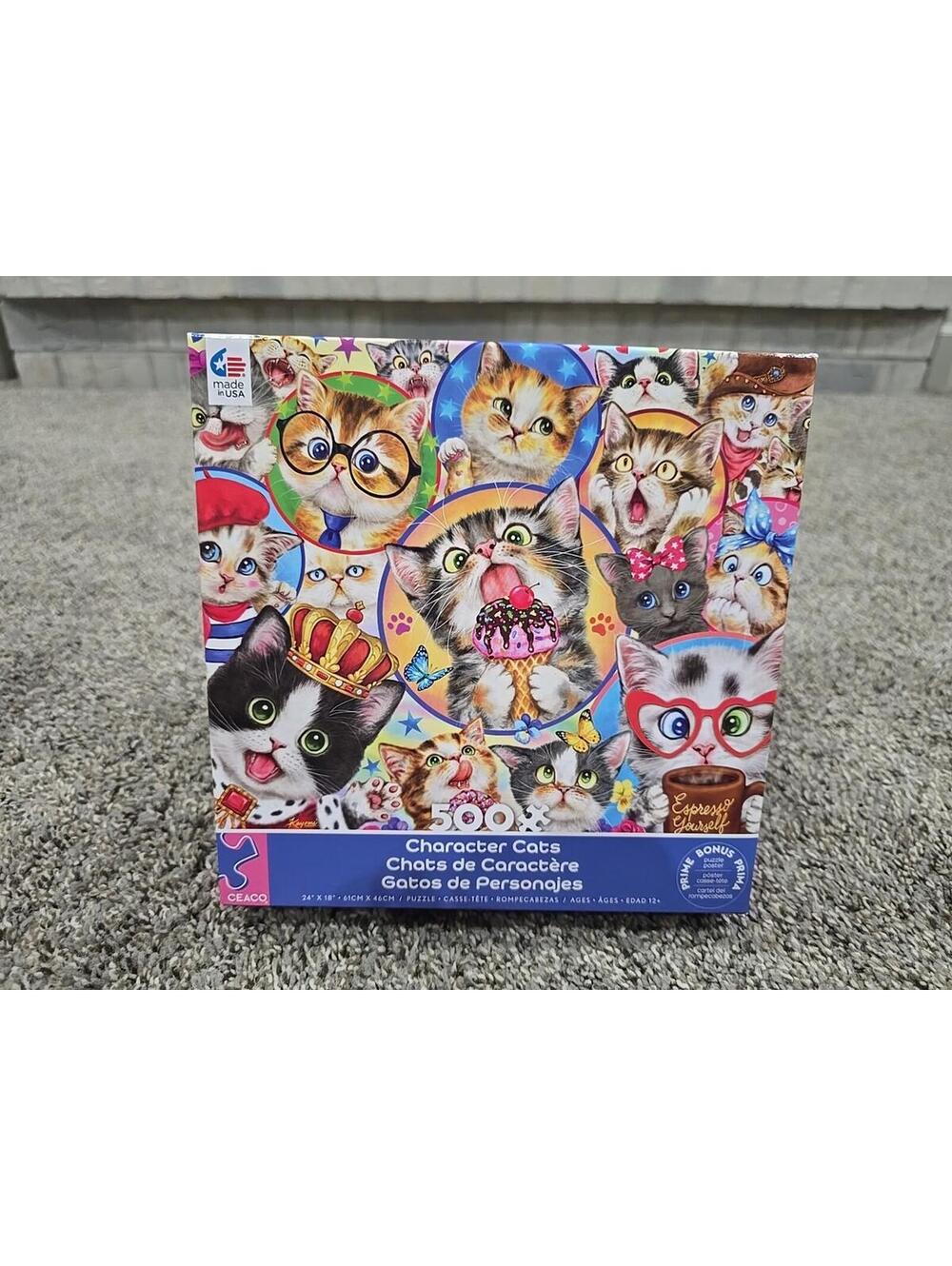 Ceaco Character Cats Kayomi Harai 500 Pc Puzzle